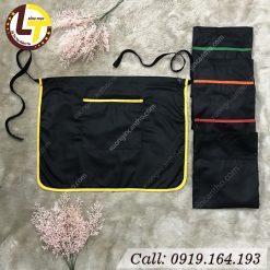 Tạp Dề Ngắn Đen Viền
